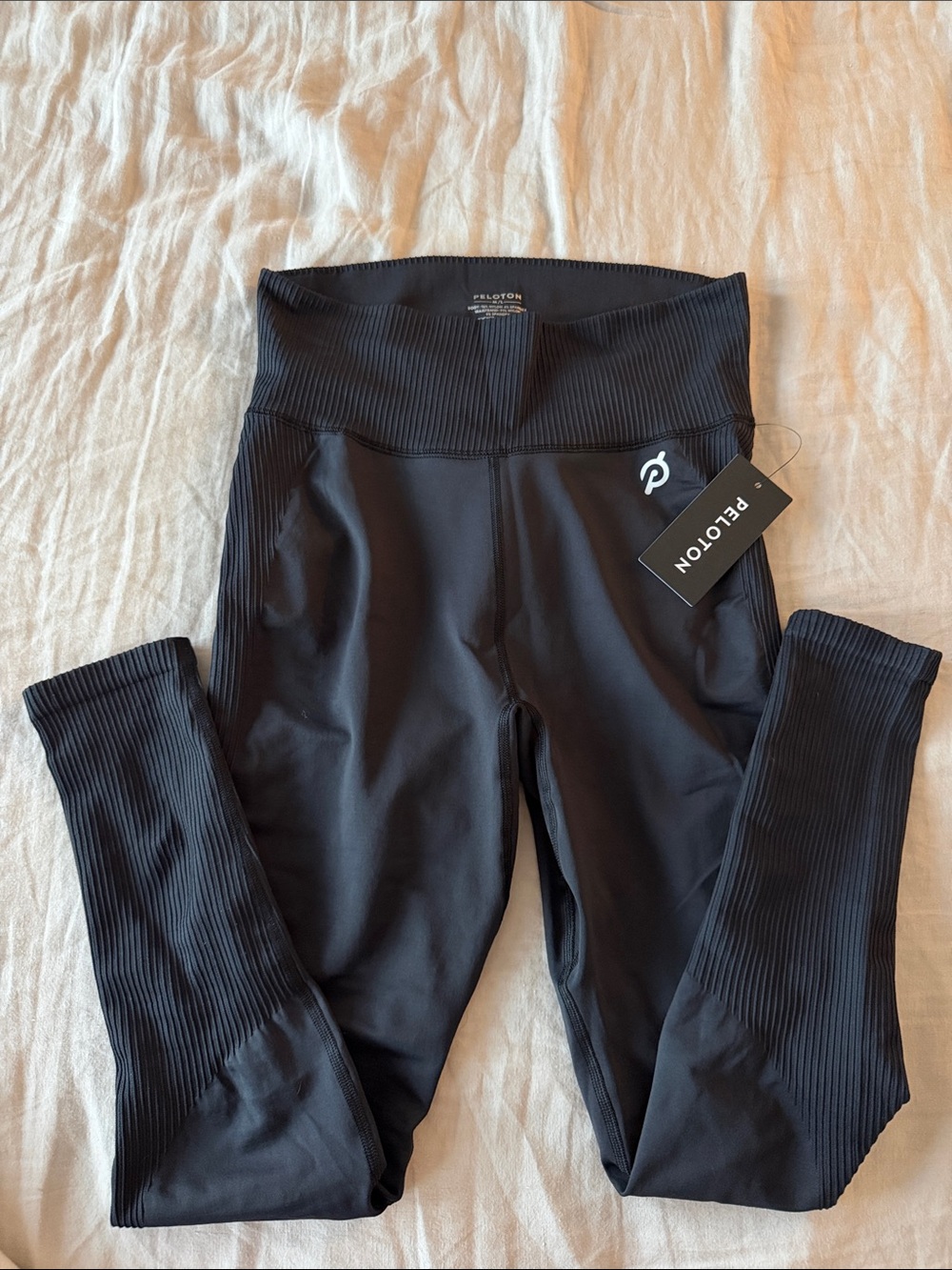 Peloton Black Ribbed Compression Leggings - Women’s